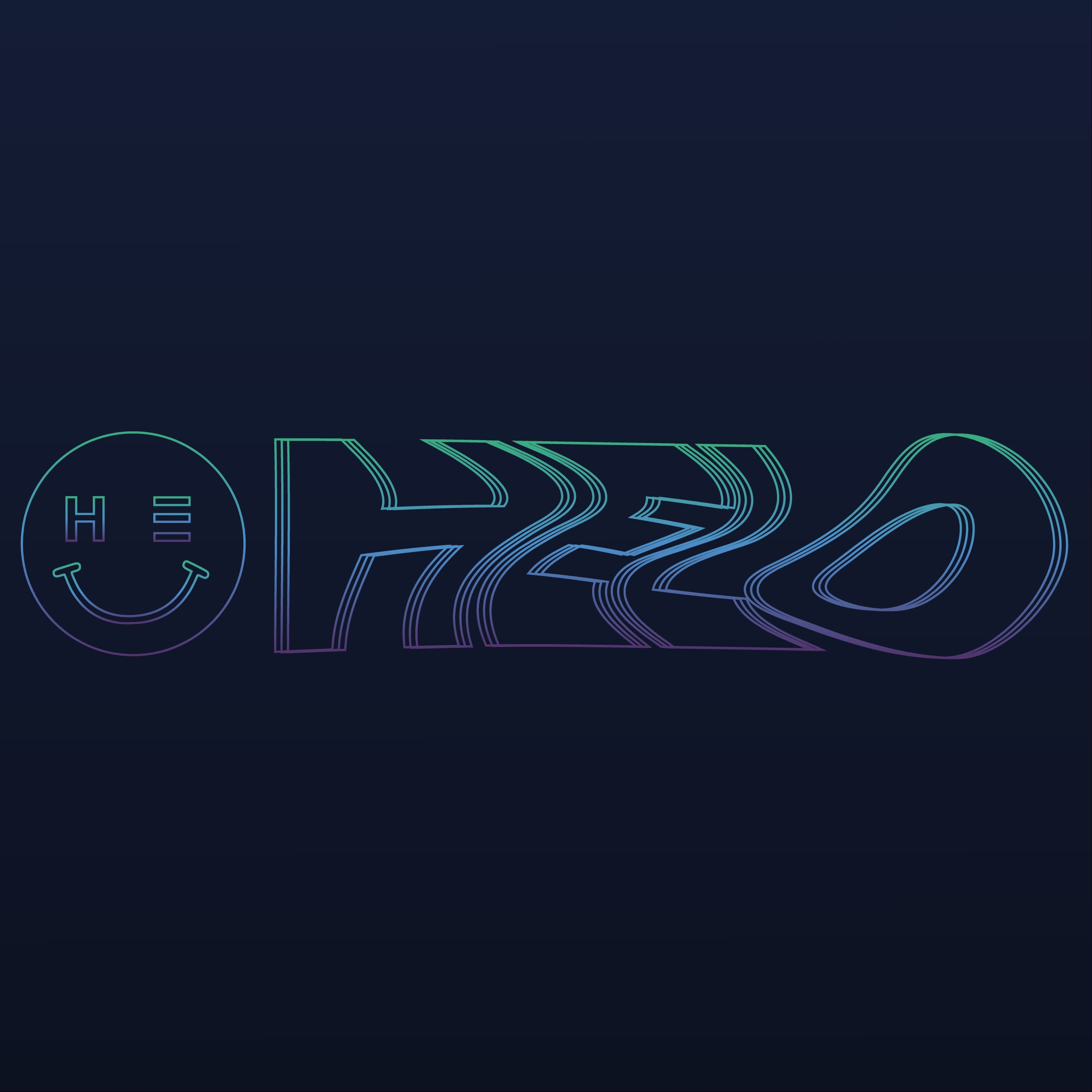 HELO neon wordmark — brand identity rendered in glowing neon light aesthetic on dark background